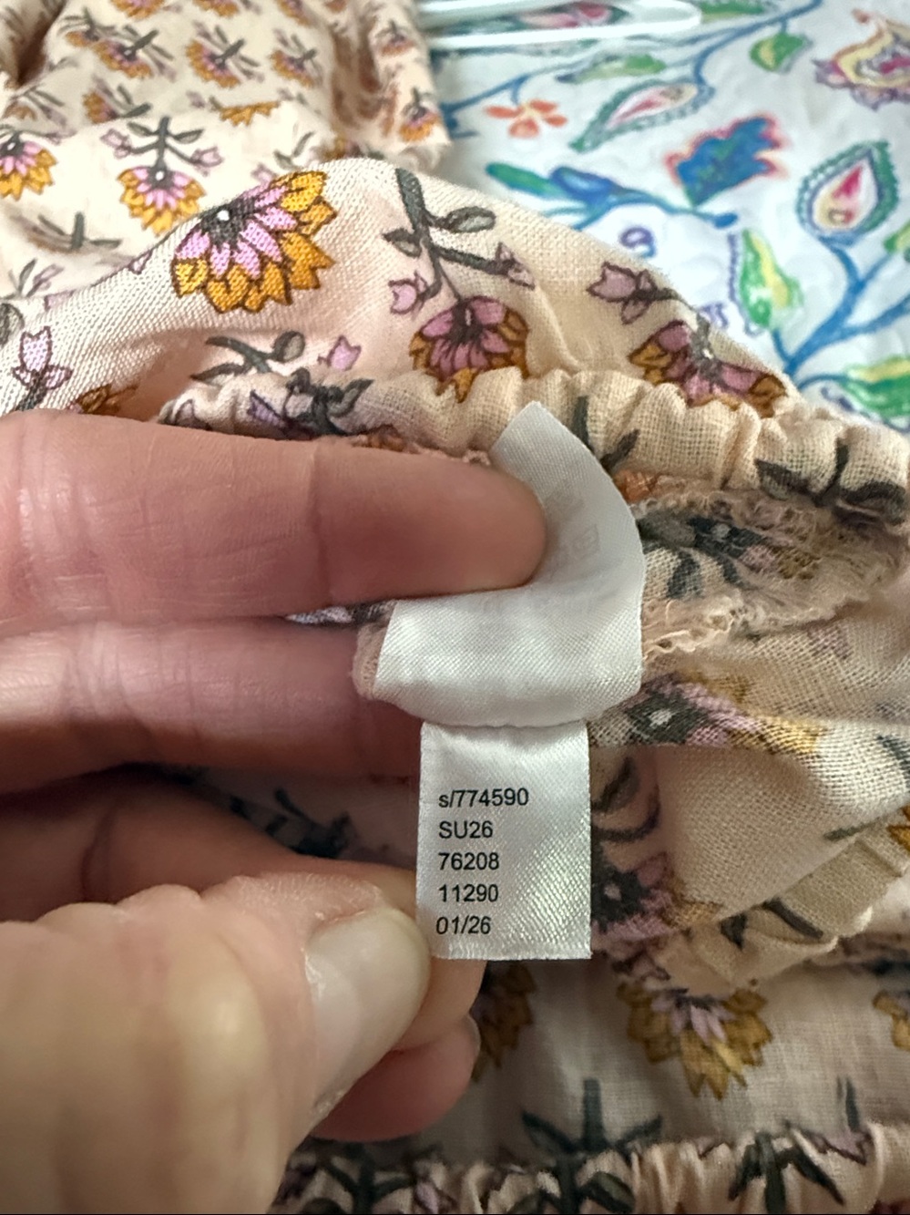 LOFT beach 2026 Linen Blend Floral Maxi Skirt Size: L Retro - Picture 8 of 8
